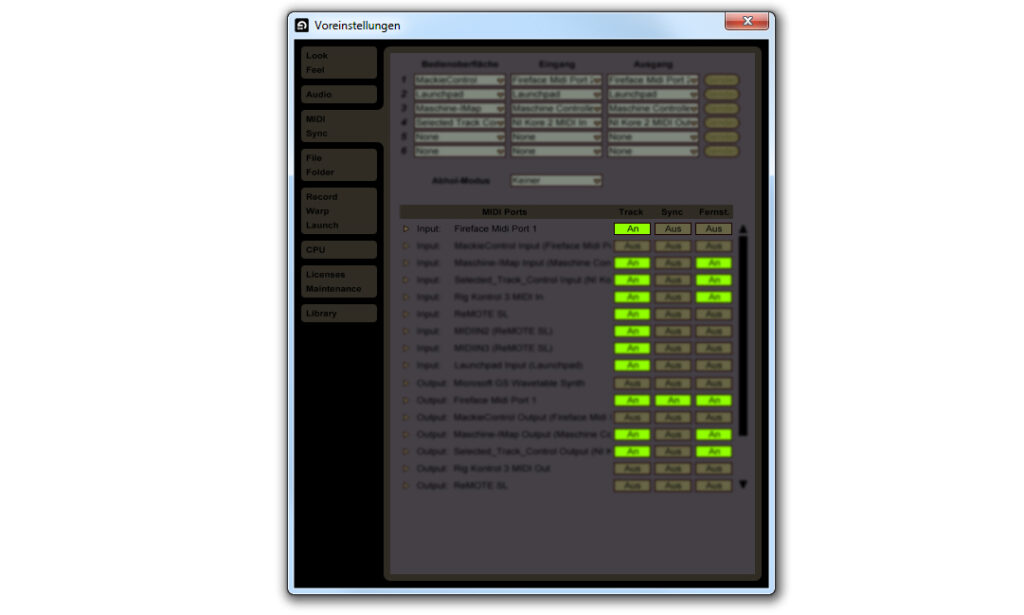 MIDI-Input