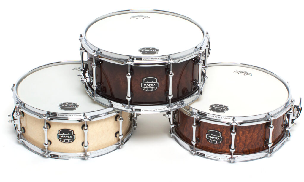 Mapex Armory Peacemaker, Dillinger, Exterminator Snares Test - Bonedo 