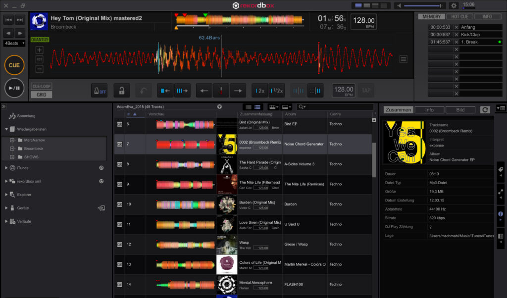 Rekordbox Tracks analysieren: