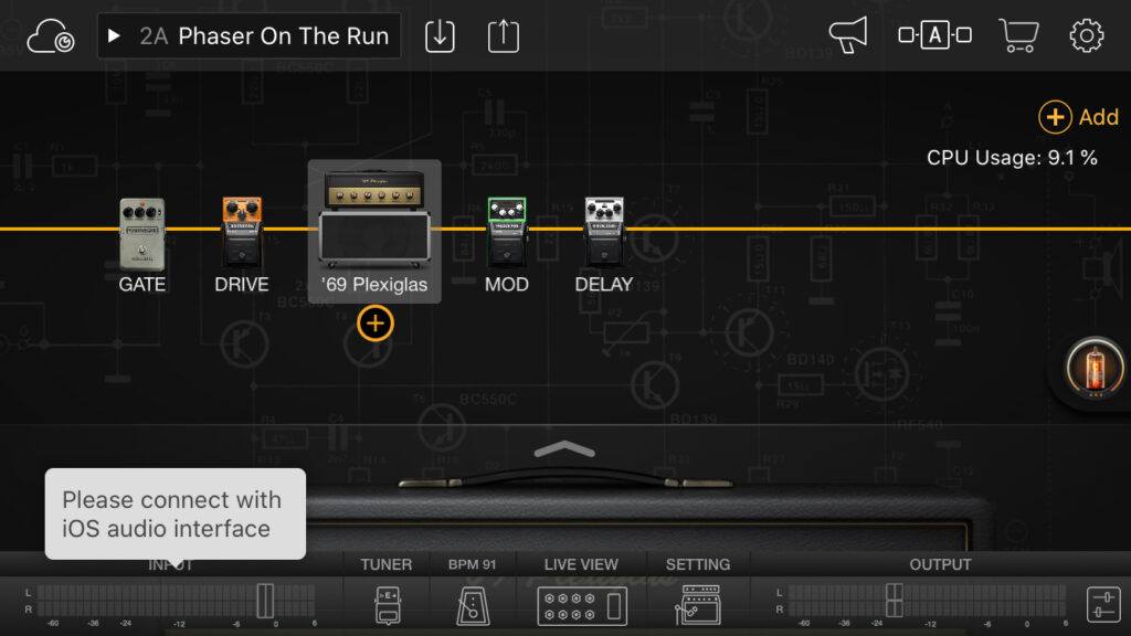 Bias FX Mobile - the complete iOS Guitar amp-and-effects processor
