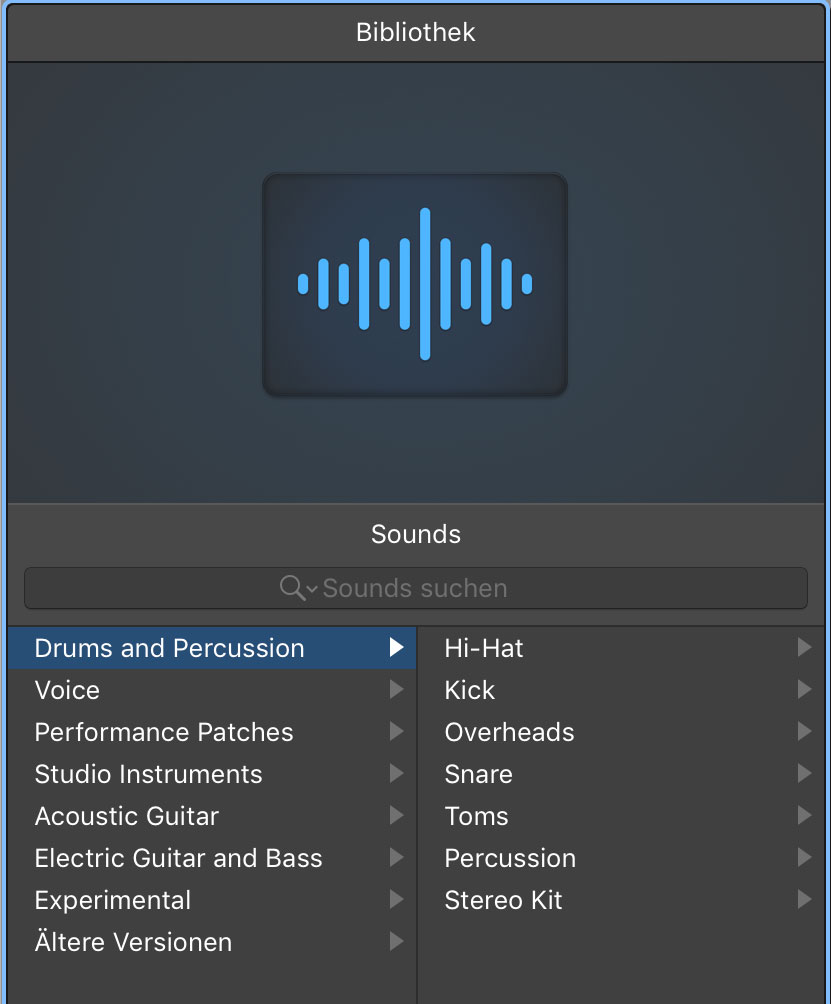 Für Audiokanäle gibt es eigene Channel-Strip-Settings