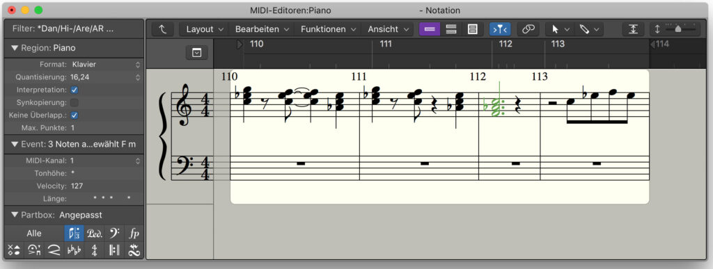 Keine Angst vor Noten: Der Noteneditor kann auch perfekt MIDI!