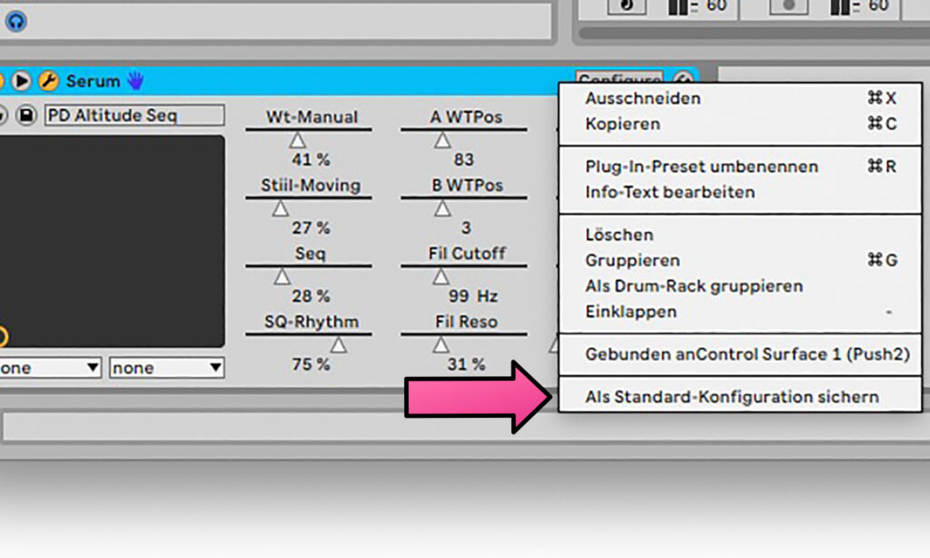 Mit einem Klick auf „Als Standard-Konfiguration sichern“ wird euer Plugin ab sofort immer mit diesen Mappings geladen.