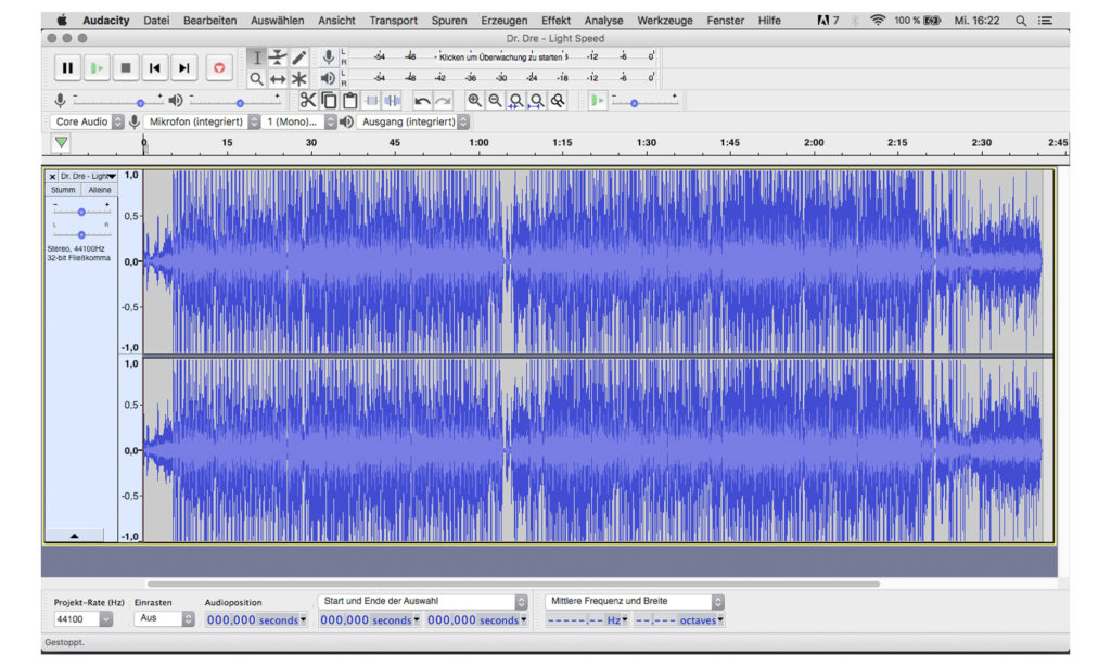 Audacity ist vielseitig, kostenlos und läuft auf Macs, PCs und Linux-Rechnern