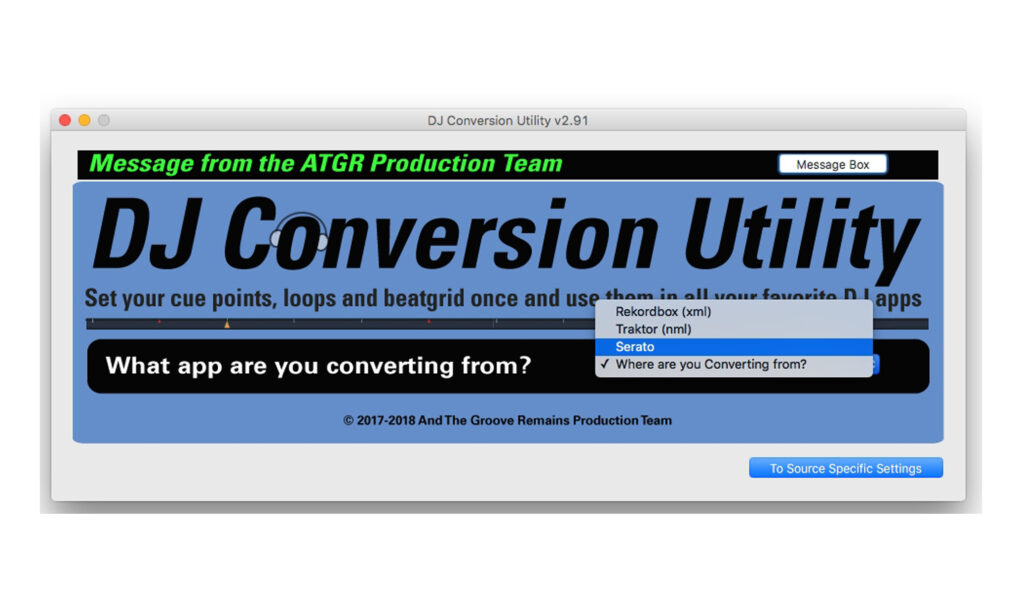 (Bildquelle: DJCU) DJCU steht für „DJ Conversion Utility“ – der Name ist Programm!