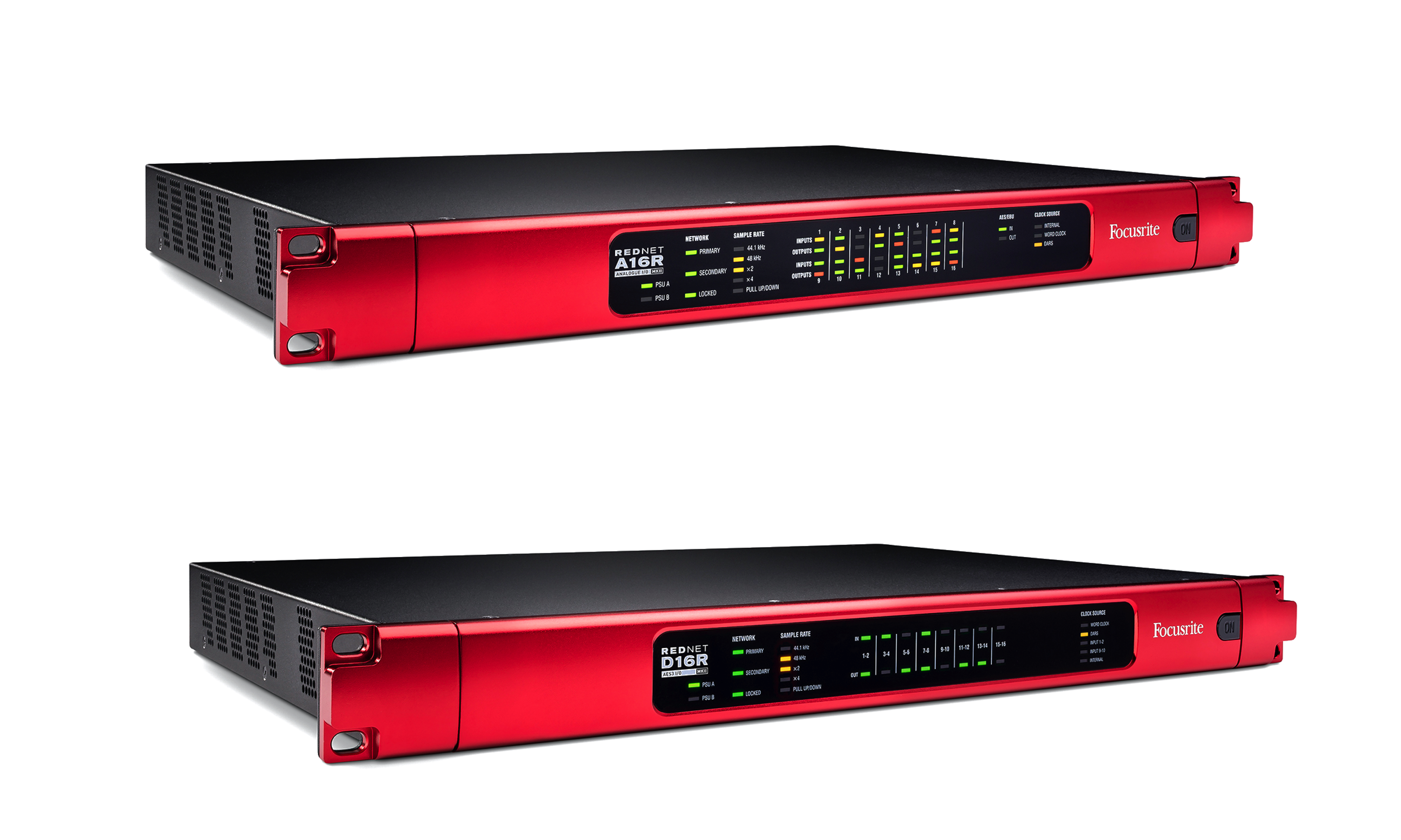 Neue Focusrite RedNet Dante Interfaces: A16R MkII und D16R MkII Neue Focusrite RedNet Dante Interfaces: A16R MkII und D16R MkII