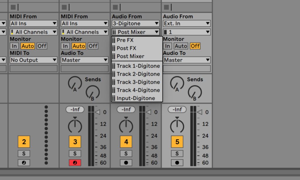 Das Einrichten von Multitrack-Recording in Ableton Live (Foto: Lukas Hermann)