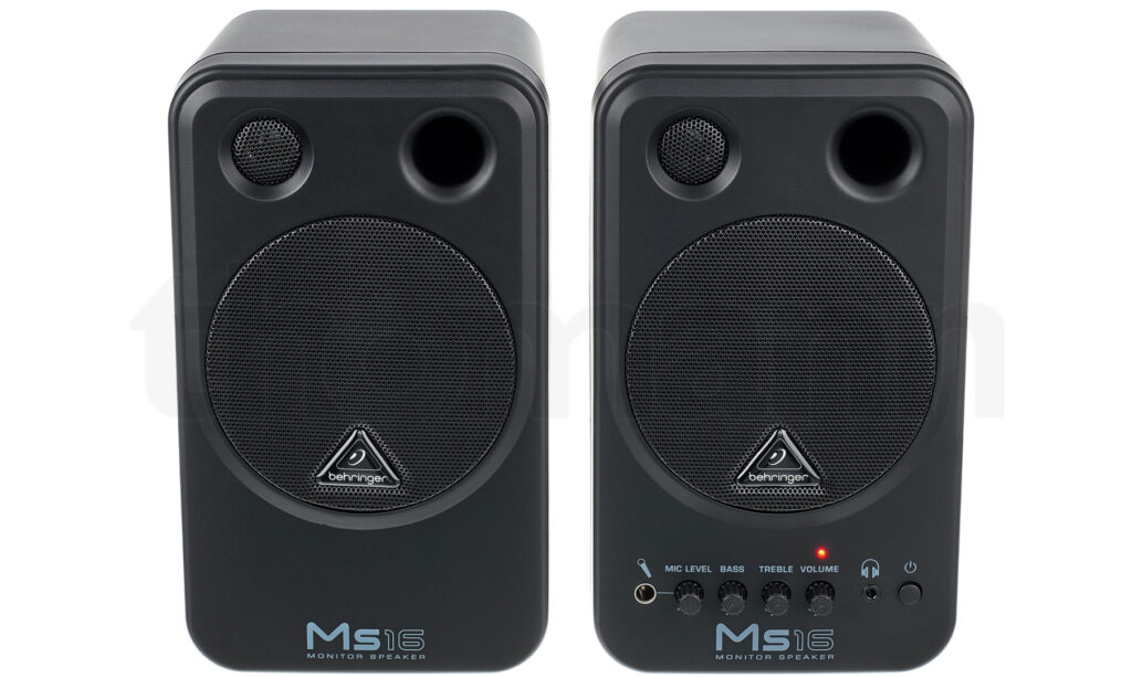 Das Behringer MS16 Aktivlautsprecher System ist der preisgünstige Einstieg in die Welt der Stuio-Monitore. (Foto: Thomann)