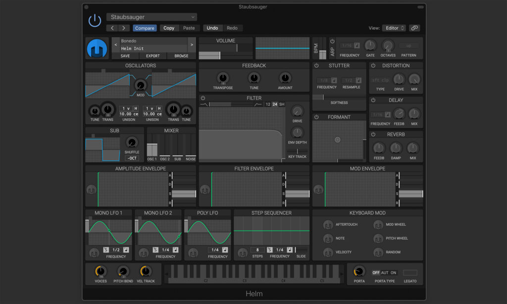 Synthesizer Leadsounds: Init-Preset