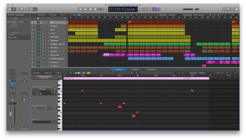 Logic Pro Arrangement Tools