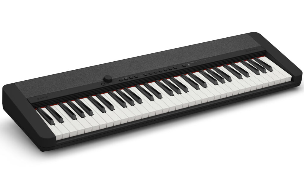 In die Gruppe der ultraleichten Digitalpianos gesellen sich die Abkömmlinge der Kompaktklasse wie das Casio CT-S1, die sich ideal für das Spielen auf Reisen eignen, sehr leicht sind, aber Tastatur-seitig nicht auf dem Niveau der Heim- und Kompaktklassen liegen müssen.