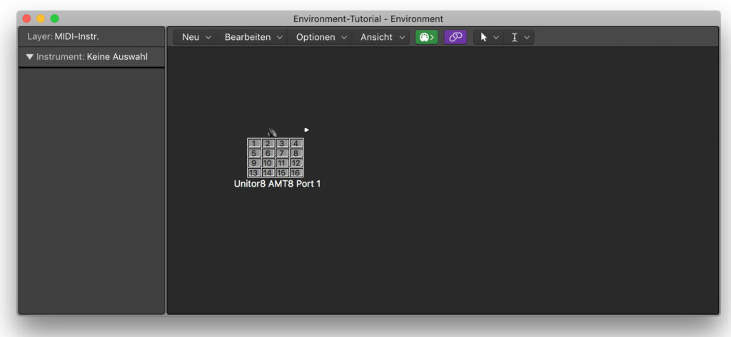 In diesem Environment-Layer werden alle externen MIDI-Instrumente abgebildet.
