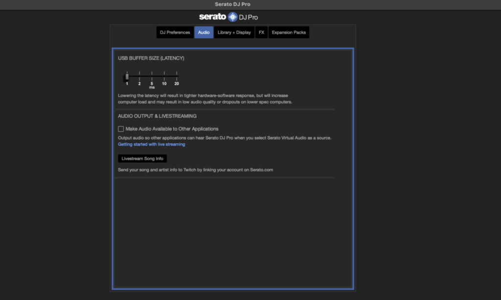 In Serato DJ Pro gelingt die Einstellung mittels eines einfachen Schiebereglers.