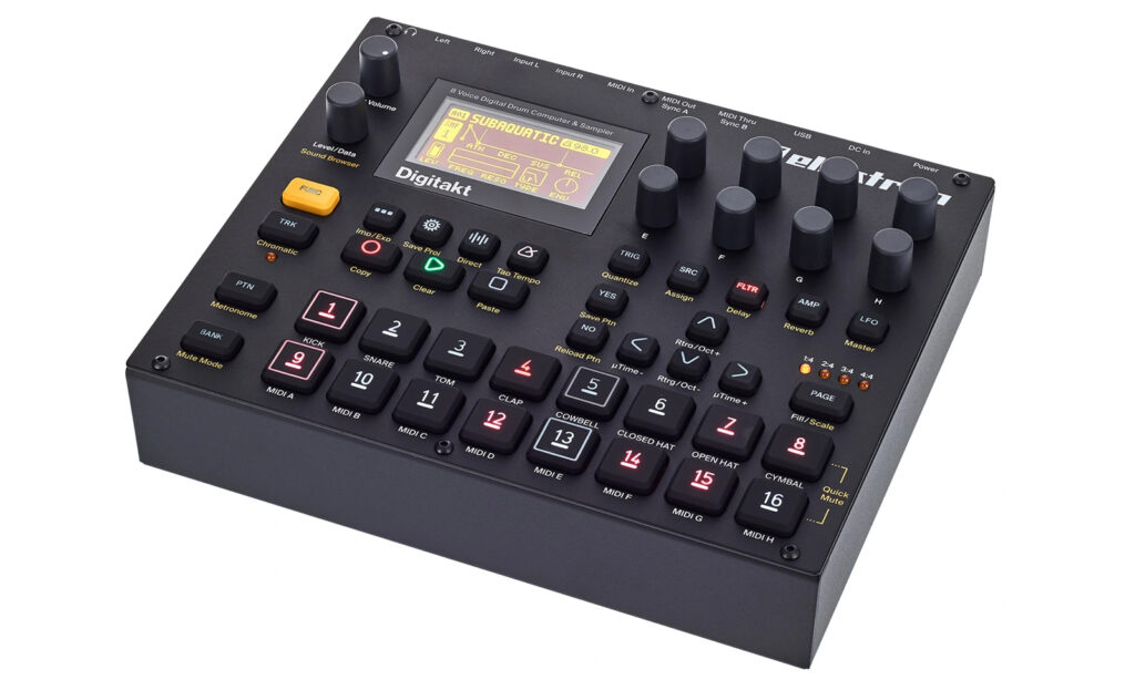 Elektron Digitakt: Schrägansicht
