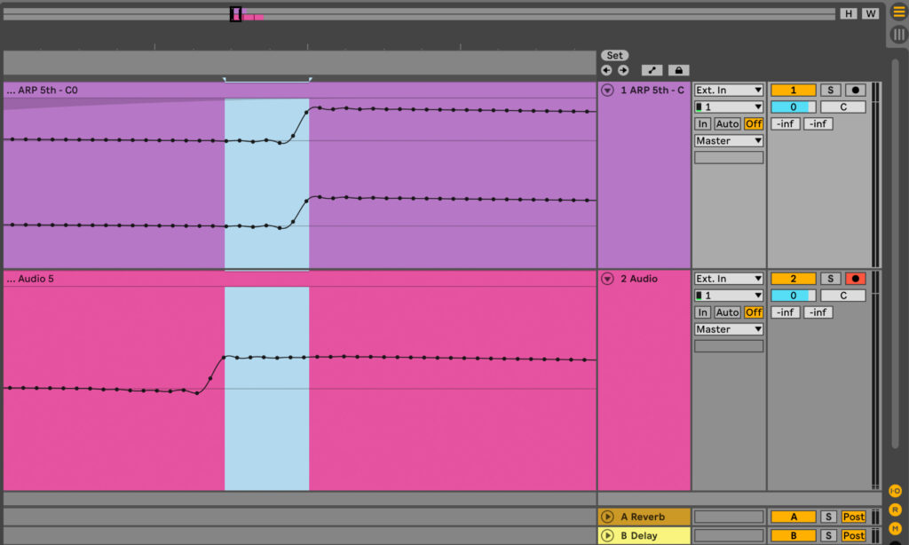 Versatz in Ableton Live 11