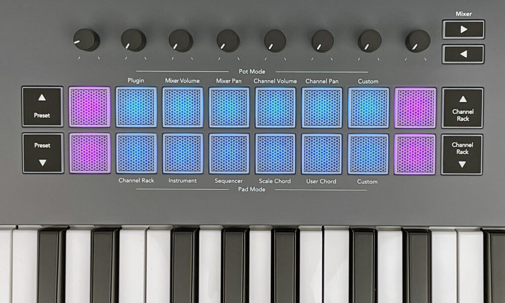 Novation FLkey 37 Pan und Pot Modes