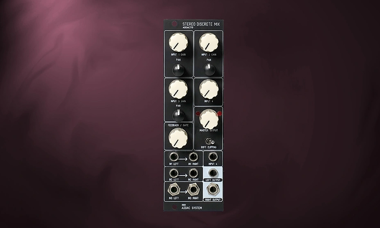 ADDAC System ADDAC713 - diskreter Stereo-Mixer für das Eurorack Artikelbild
