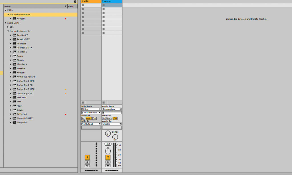 Datei-Browser von Ableton Live