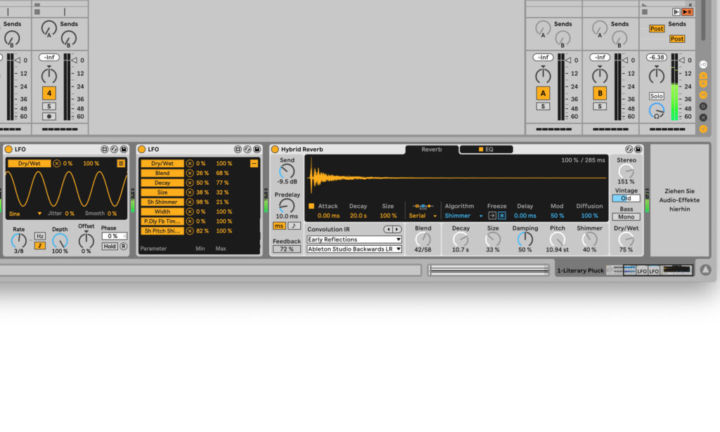 Device LFO in der DAW Ableton Live