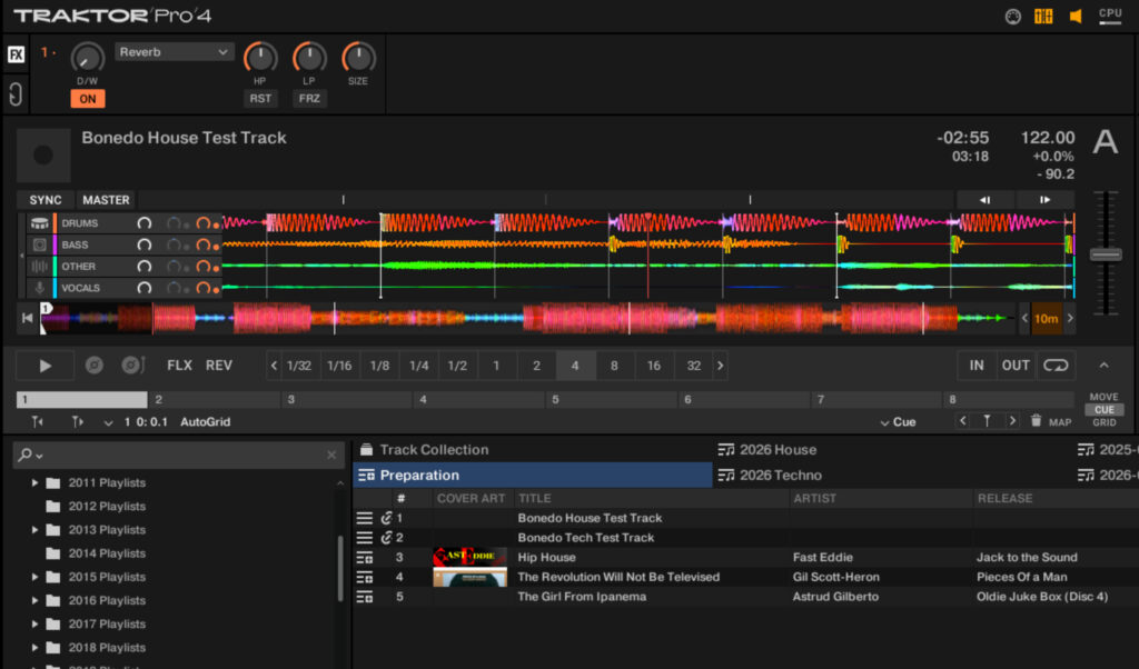In Traktor Pro müssen die Stems vor dem Einsatz analysiert werden.  