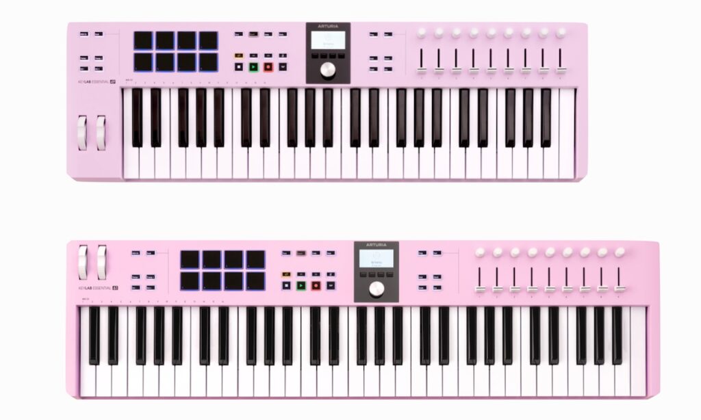 Arturia KeyLab Essential MK3 in Rose Quartz (Bildquelle: Arturia)