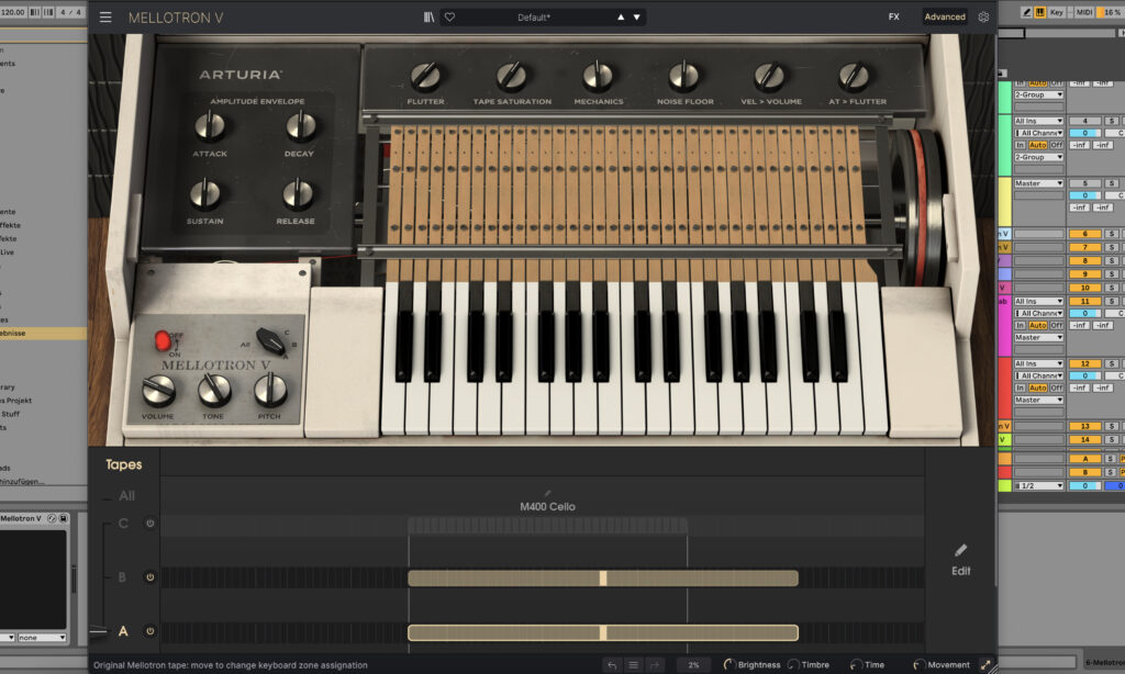 Arturia Mellotron V Software Instrument in der Arturia V-Collection 