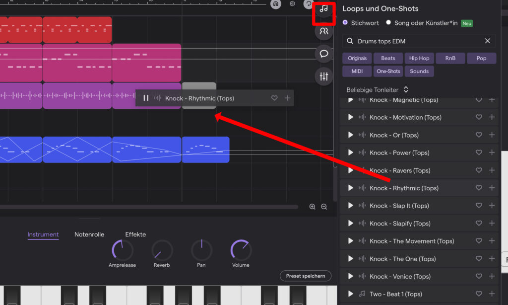 Soundtrap Online-DAW mit Audio-Loop-Import