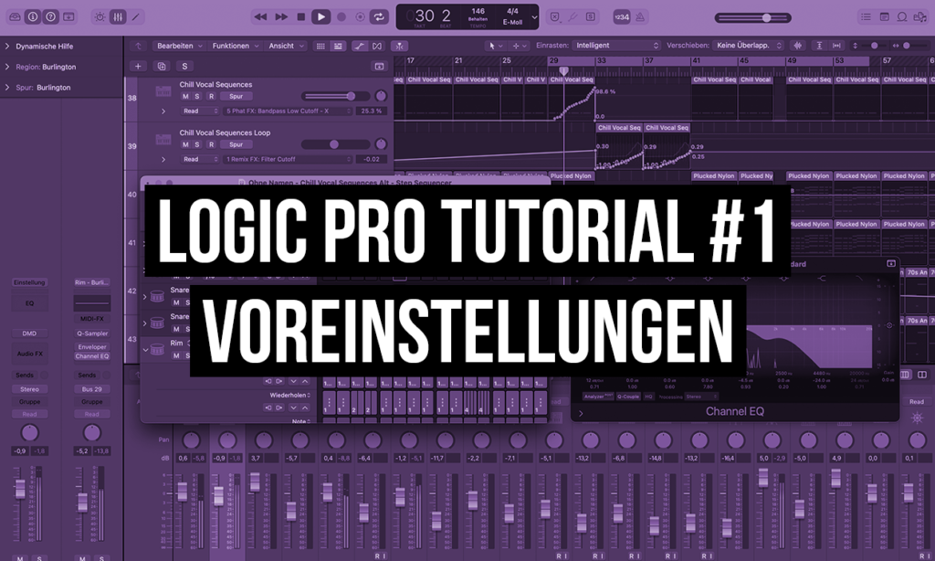 Logic Pro Tutorial – Settings