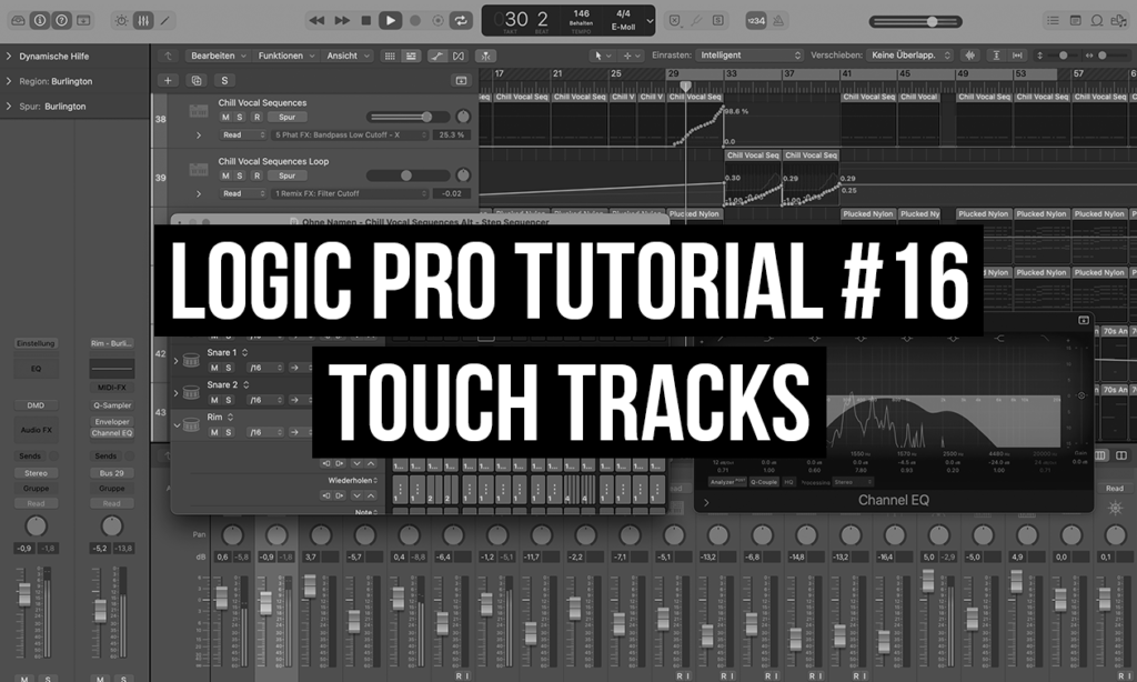 Logic Pro X Tutorial #16: Touch Tracks