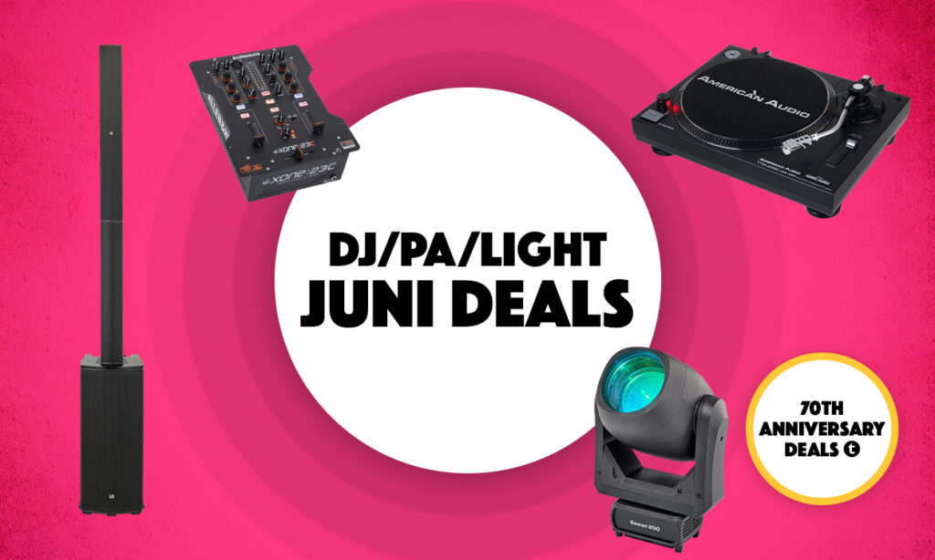 70 Jahre Thomann Top PA, DJ und Licht Deals Juni 2024