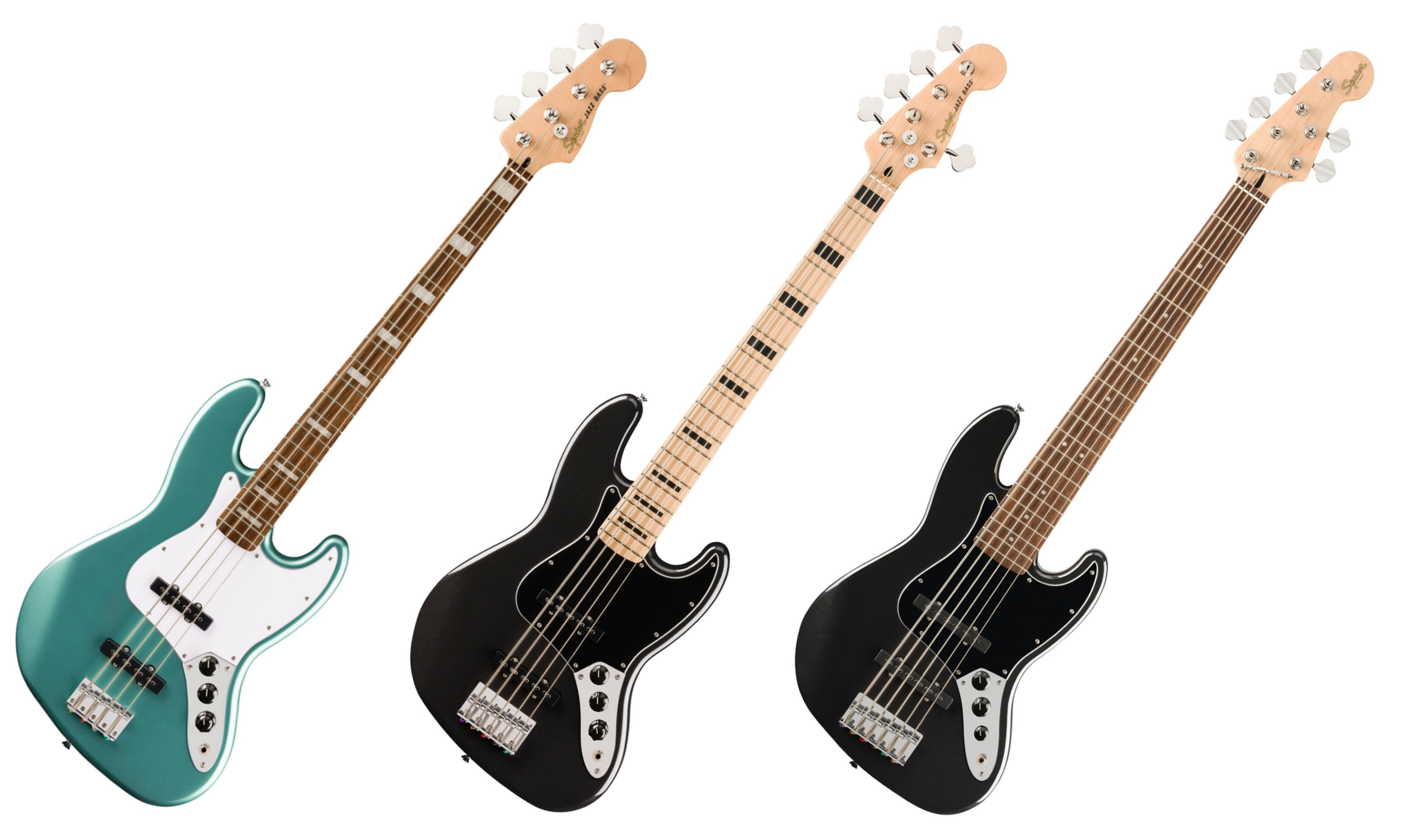 Squier Affinity: Aktive Jazz-Bässe und ein Sechssaiter! - Bonedo