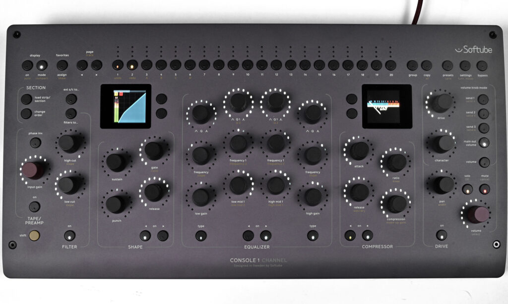Bedienoberfläche des Softube Console 1 Channel MK3