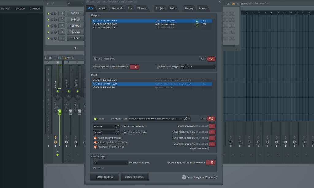 Konfiguration eines USB/MIDI Keyboard Controllers in FL Studio
