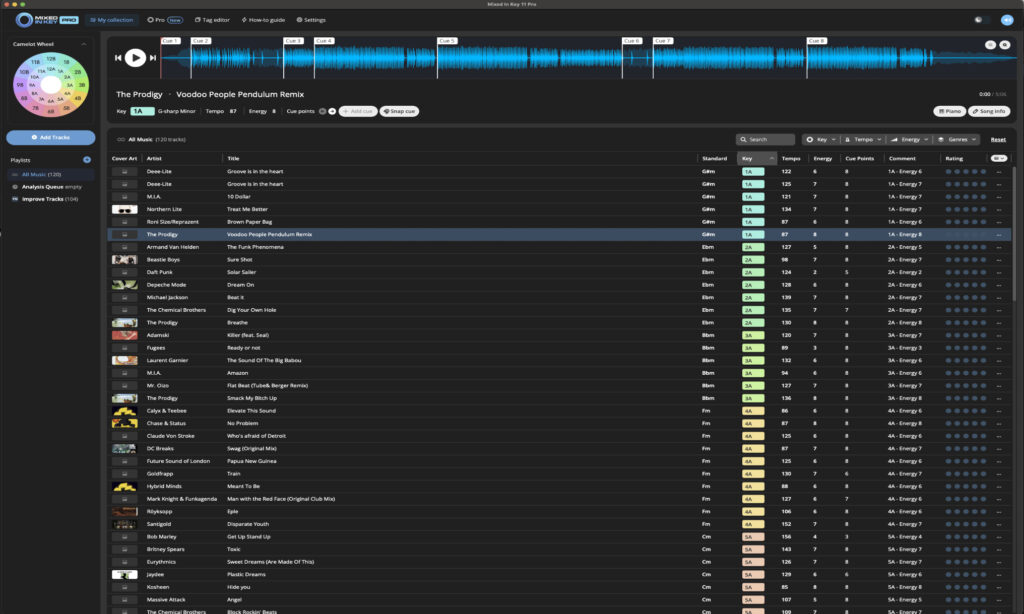 Serato DJ Pro untersucht die Tonarten nur, wenn man dieses explizit aktiviert.