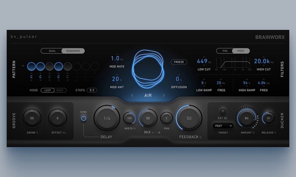 Brainworx bx_pulsar Delay-Plug-in (Bildquelle: Brainworx)