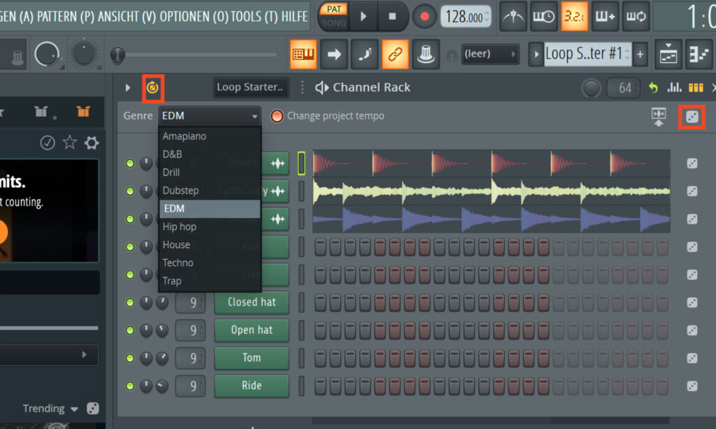 Channel Rack in FL Studio 2025