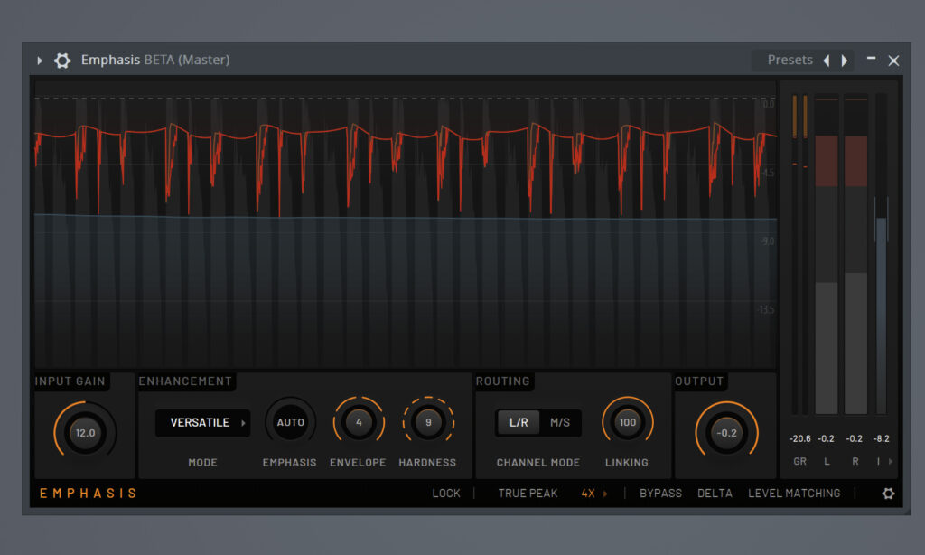 FL Studio 2025 Emphasis Limiter
