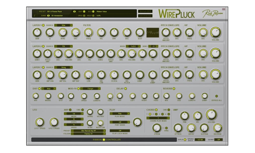 Rob Papen WirePluck (Bildquelle: Rob Papen)