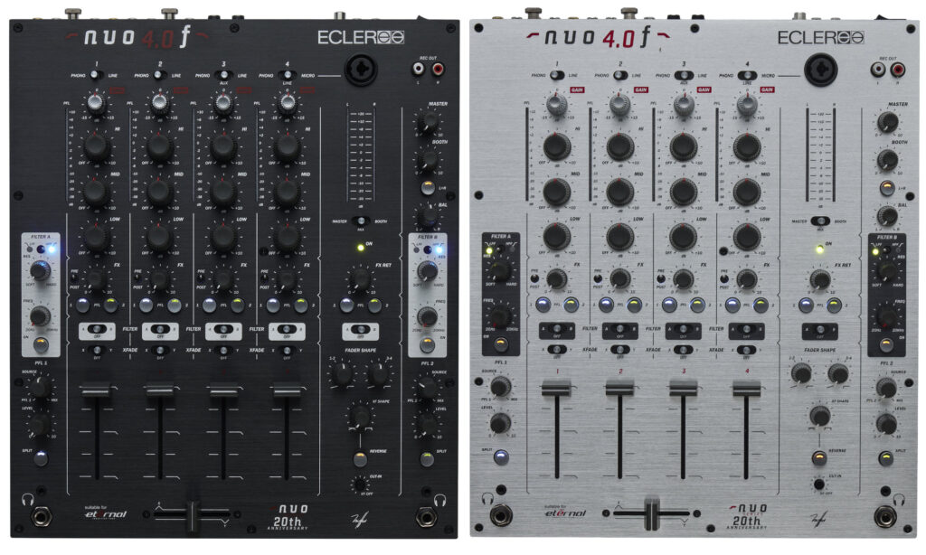 Ecler NUO 4.0F: analoger DJ-Mixer mit 2 Filtern und Dual-PFL