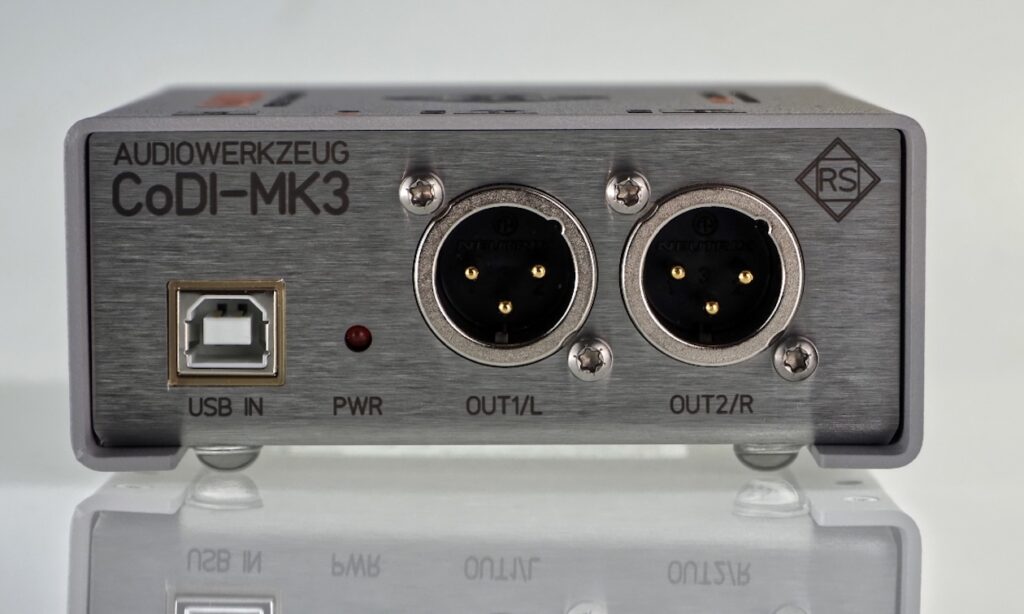 Audiowerkzeug CoDI-MK3 Anschlüsse (Bildquelle: Roger Schult)