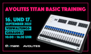 Zweitägiges Avolites Titan Basic Training bei Thomann im September  Artikelbild