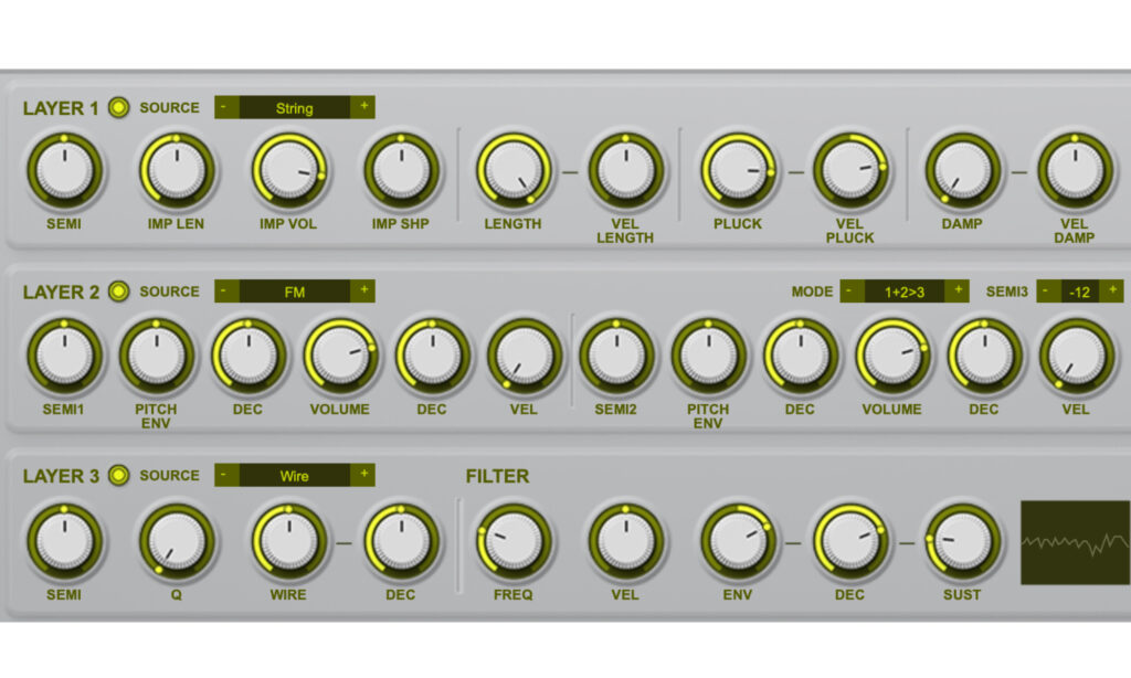 Rob Papen WirePluck: Layer.