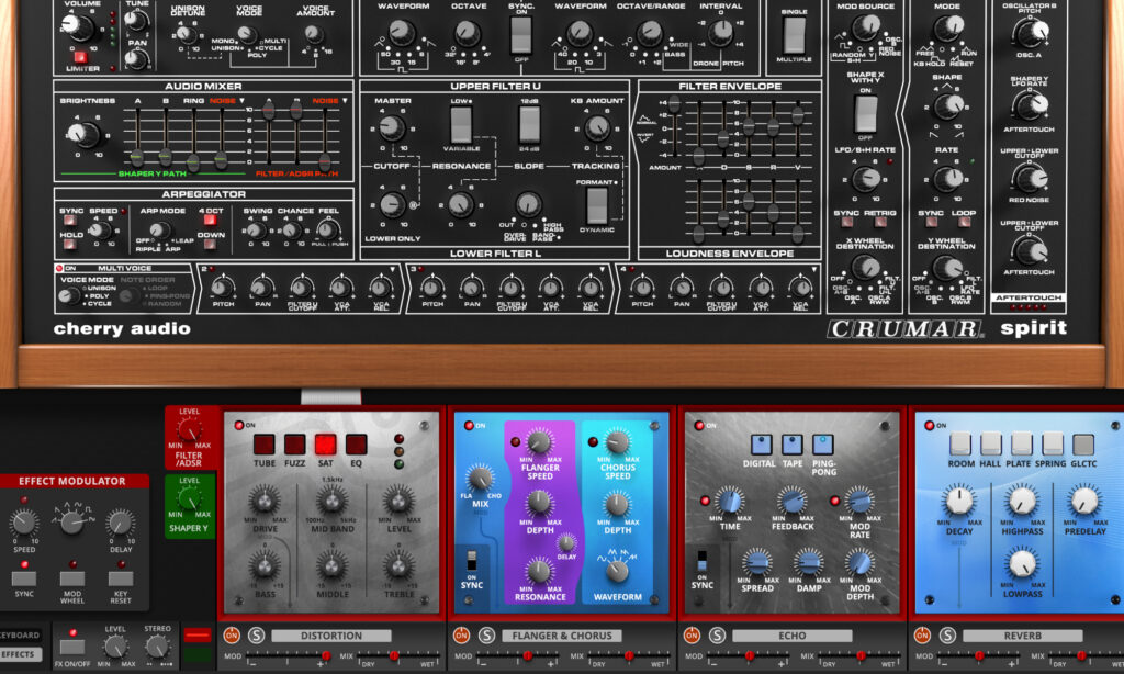 Cherry Audio Spirit: Effekte.