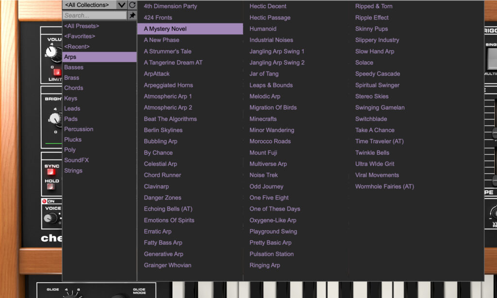 Cherry Audio Spirit: Presets.