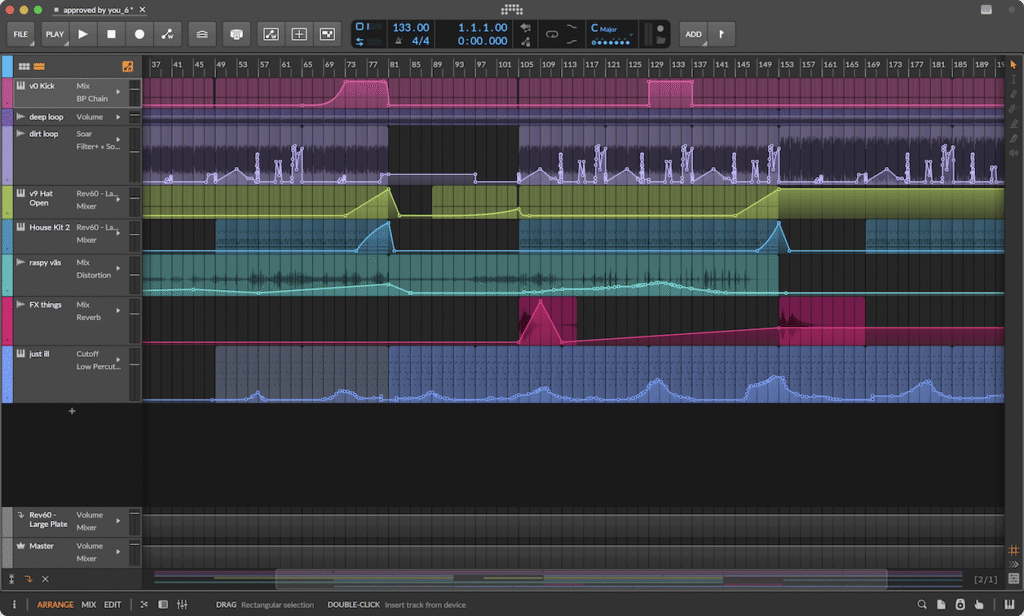 Bitwig Studio 6 Automation (Bildquelle: Bitwig)