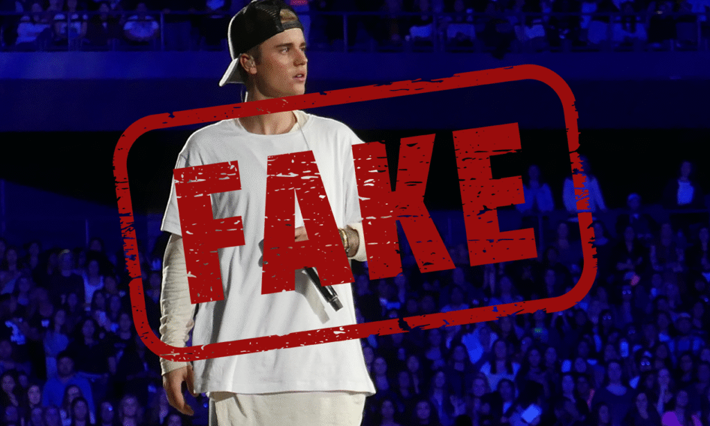 Justin Bieber bei einem Konzert