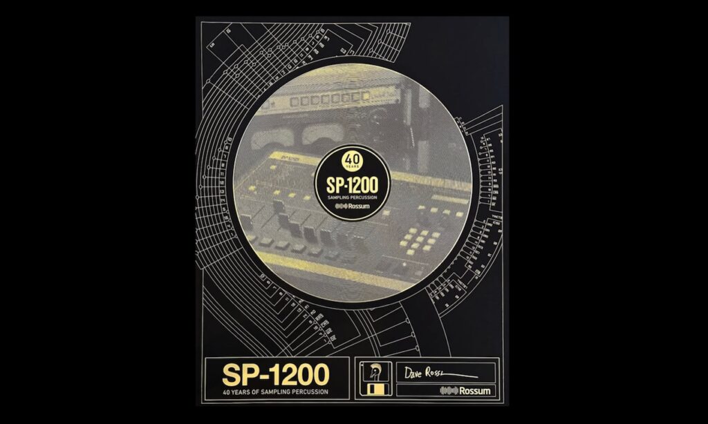 SP-1200 40-jähriges Jubiläums Poster (Bildquelle: Rossum auf Instagram)