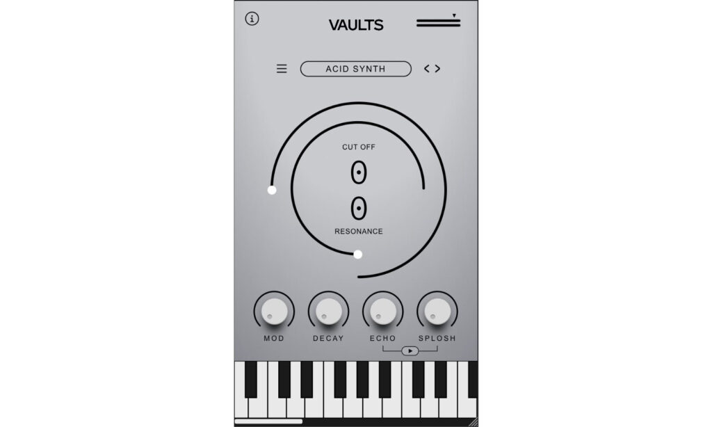 GUI mit allen vorhandenen Parametern.