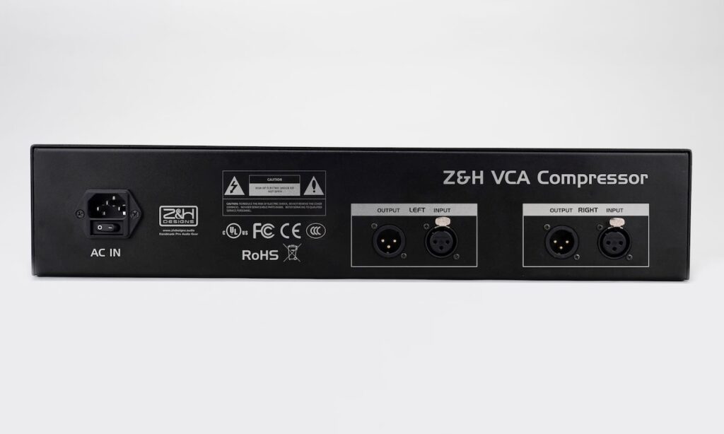 Z&H VCA Compressor Rückseite (Bildquelle: Z&H Designs)