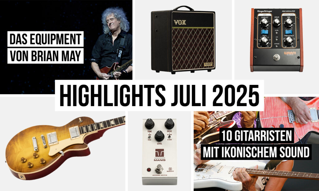 Highlights bonedo-Gitarrenredaktion Juli 2025 Teaser